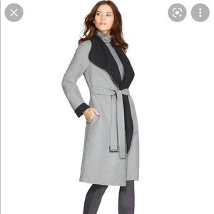 NWOT White House Black Market Reversible Wrap Coat